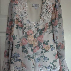 Romantic Women's Top and Skirt Set